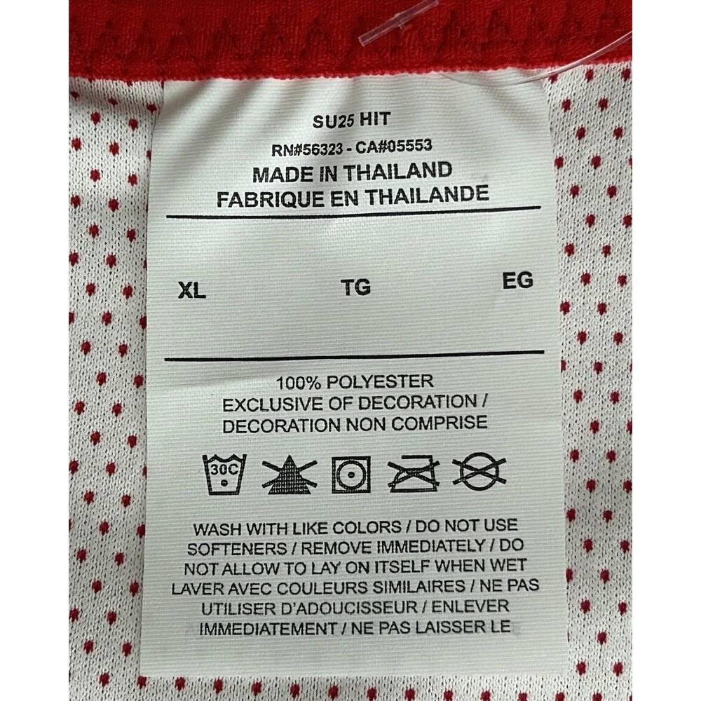 NWT Nike Kids XL Reversible Basketball Jersey Red/White Mesh CQ4370-658